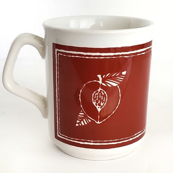 Vintage TAMS Made in England Ceramic Fruits & Florals Coffee Mug - Picture 3 of 9